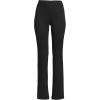 imageLands End Womens High Rise Serious Sweats Fleece Lined Pocket Bootcut PantsBlack