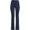 imageLands End Womens High Rise Serious Sweats Fleece Lined Pocket Bootcut PantsDeep Sea Navy