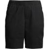 imageLands End Womens Mid Rise Elastic Waist PullOn 10quot Chino Bermuda ShortsBlack