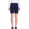 imageLands End Womens Mid Rise Elastic Waist PullOn 10quot Chino Bermuda ShortsDeep Sea Navy