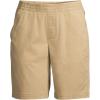 imageLands End Womens Mid Rise Elastic Waist PullOn 10quot Chino Bermuda ShortsDesert Tan