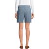 imageLands End Womens Mid Rise Elastic Waist PullOn 10quot Chino Bermuda ShortsEvening Sky Chambray