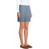 imageLands End Womens Mid Rise Elastic Waist PullOn 10quot Chino Bermuda ShortsEvening Sky Chambray