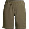 imageLands End Womens Mid Rise Elastic Waist PullOn 10quot Chino Bermuda ShortsForest Moss