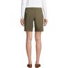 imageLands End Womens Mid Rise Elastic Waist PullOn 10quot Chino Bermuda ShortsForest Moss