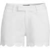 imageLands End Womens Mid Rise Scallop Hem 5quot Chino ShortsWhite