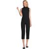 imageLands End Womens Starfish Mid Rise PullOn Crop PantsBlack