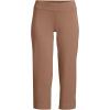 imageLands End Womens Starfish Mid Rise PullOn Crop PantsWarm Tawny Brown