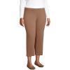 imageLands End Womens Starfish Mid Rise PullOn Crop PantsWarm Tawny Brown