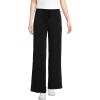 imageLands End Womens Cupro Knit Mid Rise Wide Leg PantsBlack