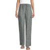 imageLands End Womens High Rise Drawstring Linen Cargo PantsForest Moss Linen