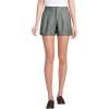 imageLands End Womens High Rise Pleated Aline 5quot Linen ShortsForest Moss Linen