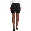 imageLands End Womens Mid Rise Elastic Waist PullOn 10quot Chino Bermuda ShortsBlack