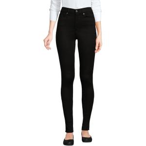 imageLands End Womens High Rise Adaptive Lycra Skinny JeansBlack