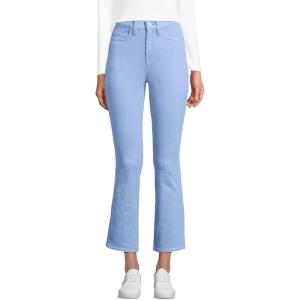 imageLands End Womens High Rise Corduroy Kick Crop PantsLight Cornflower