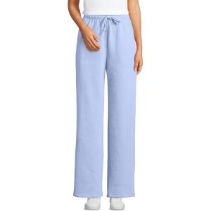 imageLands End Womens Serious Sweats High Rise Relaxed Straight Leg PantsLight Cornflower