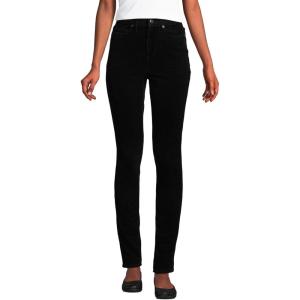 imageLands End Womens Slender High Rise Corduroy Skinny PantsBlack