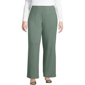 imageLands End Womens Starfish High Rise Wide Leg PantsLily Pad Green