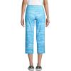 imageLands End Womens Active Crop Yoga PantsReef Blue Tie Dye Wave