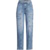 imageLands End Womens Denim High Rise Utility Cargo Ankle JeansBeau Blue