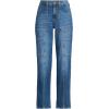 imageLands End Womens Denim High Rise Utility Cargo Ankle JeansIndigo Tide Blue