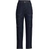 imageLands End Womens Denim High Rise Utility Cargo Ankle JeansRiver Rinse