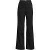 imageLands End Womens High Rise 5 Pocket Wide Leg Chino PantsBlack