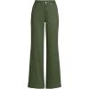 imageLands End Womens High Rise 5 Pocket Wide Leg Chino PantsEstate Green