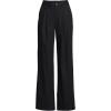 imageLands End Womens High Rise Crisp Poplin Chino Wide Leg PantsBlack