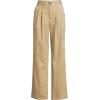 imageLands End Womens High Rise Crisp Poplin Chino Wide Leg PantsDesert Tan