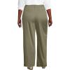 imageLands End Womens High Rise Crisp Poplin Chino Wide Leg PantsSunwashed Olive