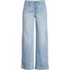 imageLands End Womens Mid Rise Denim Wide Leg Ankle JeansArctic Indigo