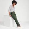 imageLands End Womens Mid Rise Slim Cargo Chino PantsEstate Green