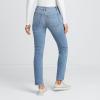 imageLands End Womens Recover Denim Mid Rise Slim Leg JeansBeau Blue