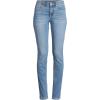 imageLands End Womens Recover Denim Mid Rise Slim Leg JeansBeau Blue