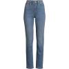 imageLands End Womens Recover High Rise Straight Leg Blue JeansBlue Cruiser