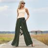 imageLands End Womens Wide Leg Fluid Palazzo PantsFresh Evergreen