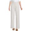 imageLands End Womens High Rise 5 Pocket Wide Leg Chino PantsLight Stone