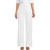 imageLands End Womens High Rise 5 Pocket Wide Leg Chino PantsWhite