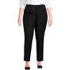 imageLands End Womens High Rise Bi Stretch Pintuck Pencil Ankle PantsBlack