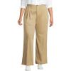 imageLands End Womens High Rise Crisp Poplin Chino Wide Leg PantsDesert Tan