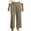 imageLands End Womens High Rise Crisp Poplin Chino Wide Leg PantsSunwashed Olive