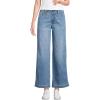 imageLands End Womens Mid Rise Denim Wide Leg Ankle JeansBeau Blue