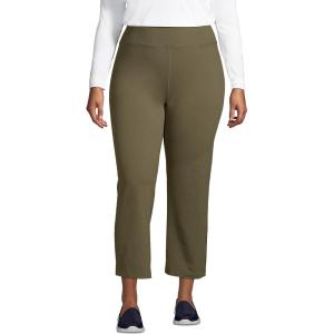 imageLands End Womens Active Crop Yoga PantsForest Moss