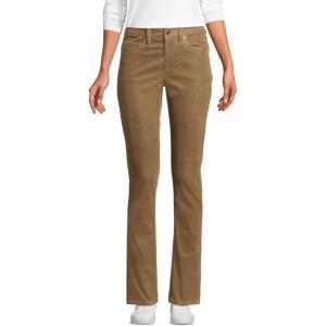 imageLands End Womens Mid Rise Straight Leg Corduroy PantsDark Toffee