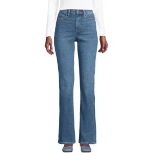 imageLands End Womens Recover High Rise Bootcut Blue JeansBlue Cruiser