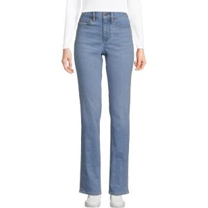 imageLands End Womens Recover High Rise Straight Leg Blue JeansMellow Indigo