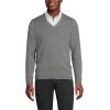 imageLands End Mens Cotton Modal VNeck SweaterPewter Heather