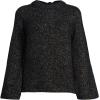 imageLands End Womens Blend Bow Back SweaterBlackGold Metallic