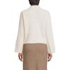 imageLands End Womens Boucle Funnel Neck All Over Cable SweaterFresh Ivory